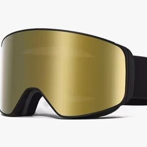 Ski/Snowboard Snow Goggles Magnetic OTG Dual Lens Anti-Fog UV400 NWT — Bronze